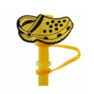 Cartoon Clog-Shaped Plastic Straw Caps, NEW, Fits 10mm Straw